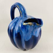 Pichet melon 1,2l grès flammé bleu cobalt alpho 199 - saint-uze vintag