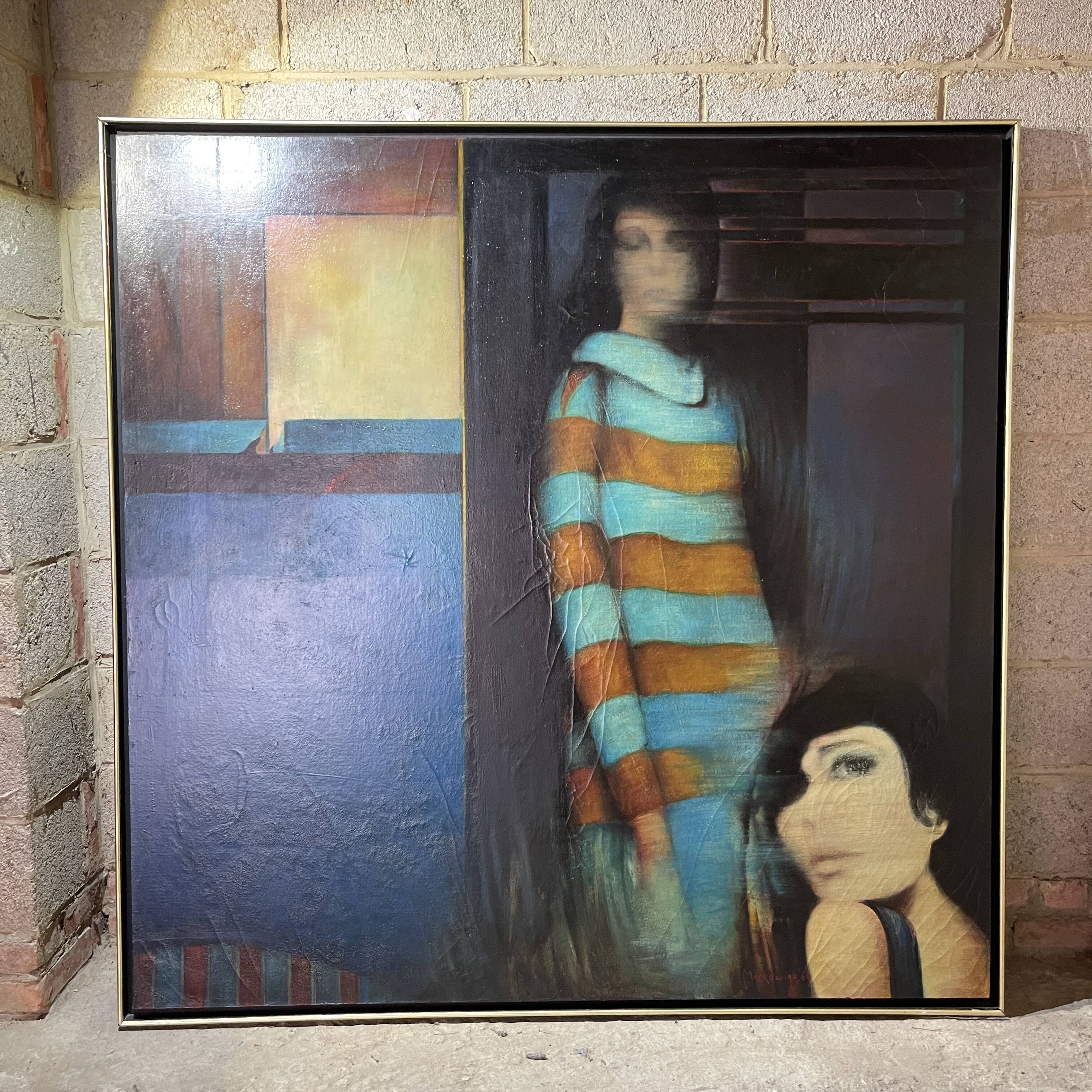 Belgian Pop'Art / Hyperrealist painting, oil on canvas painter, MACKOWIAK ERWIN, 1969