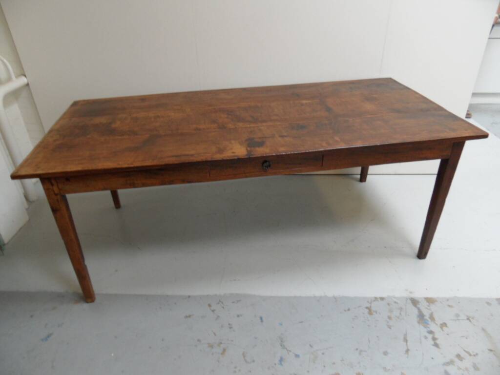 Antique French oak dining table