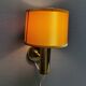Stylish wall lamp in brass from MS lightning Denmark 1970-80s