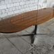Table oval 50s 60s J.M. Thomas for Wilhelm Renz vintage adjustable system