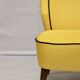 Vintage cocktail armchair from the 50's restored Kenzo fabric Lelievre Edition