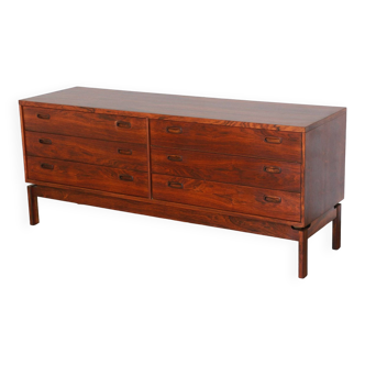 Rosewood 6-drawer chest of drawers - N°2