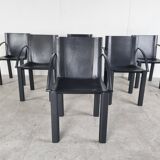 Carlo Bartoli dining chairs for Matteo Grassi, set of 6 - 1980s