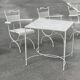 Garden set Maison Jansen in wrought iron 1960
