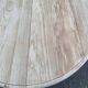 Renovated Louis Philippe round extendable dining table with flaps and 3 extensions.