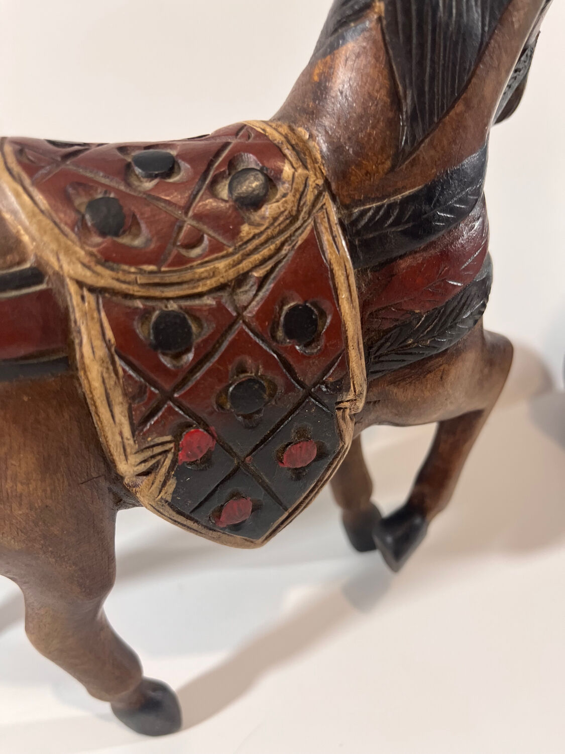 Vintage wooden horse