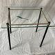 Pull out tables in glass and brass 1950