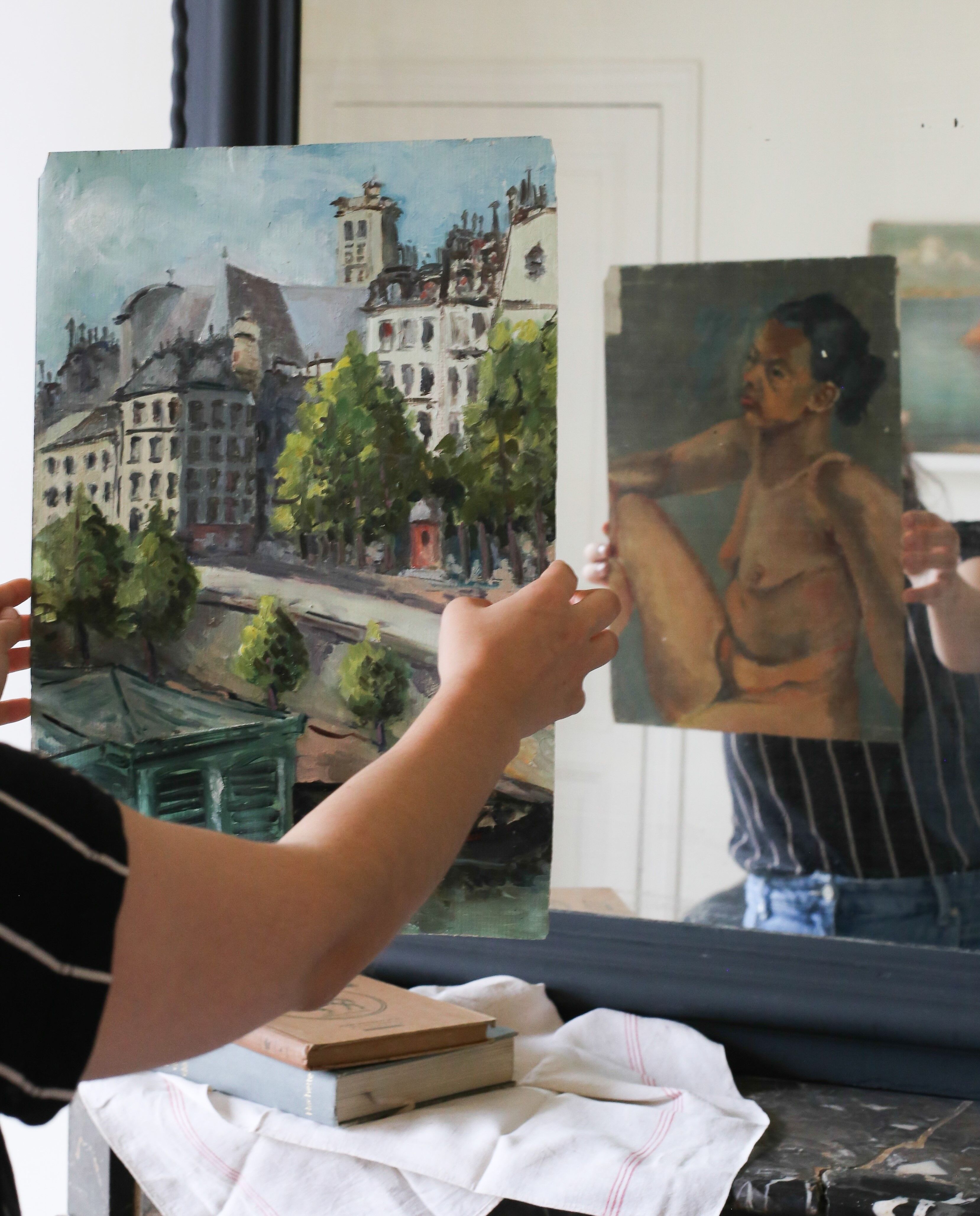 Herbert Theurillat "quai de seine/un portrait de femme"