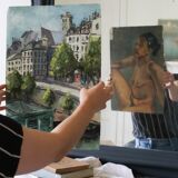Herbert Theurillat "quai de seine/un portrait de femme"