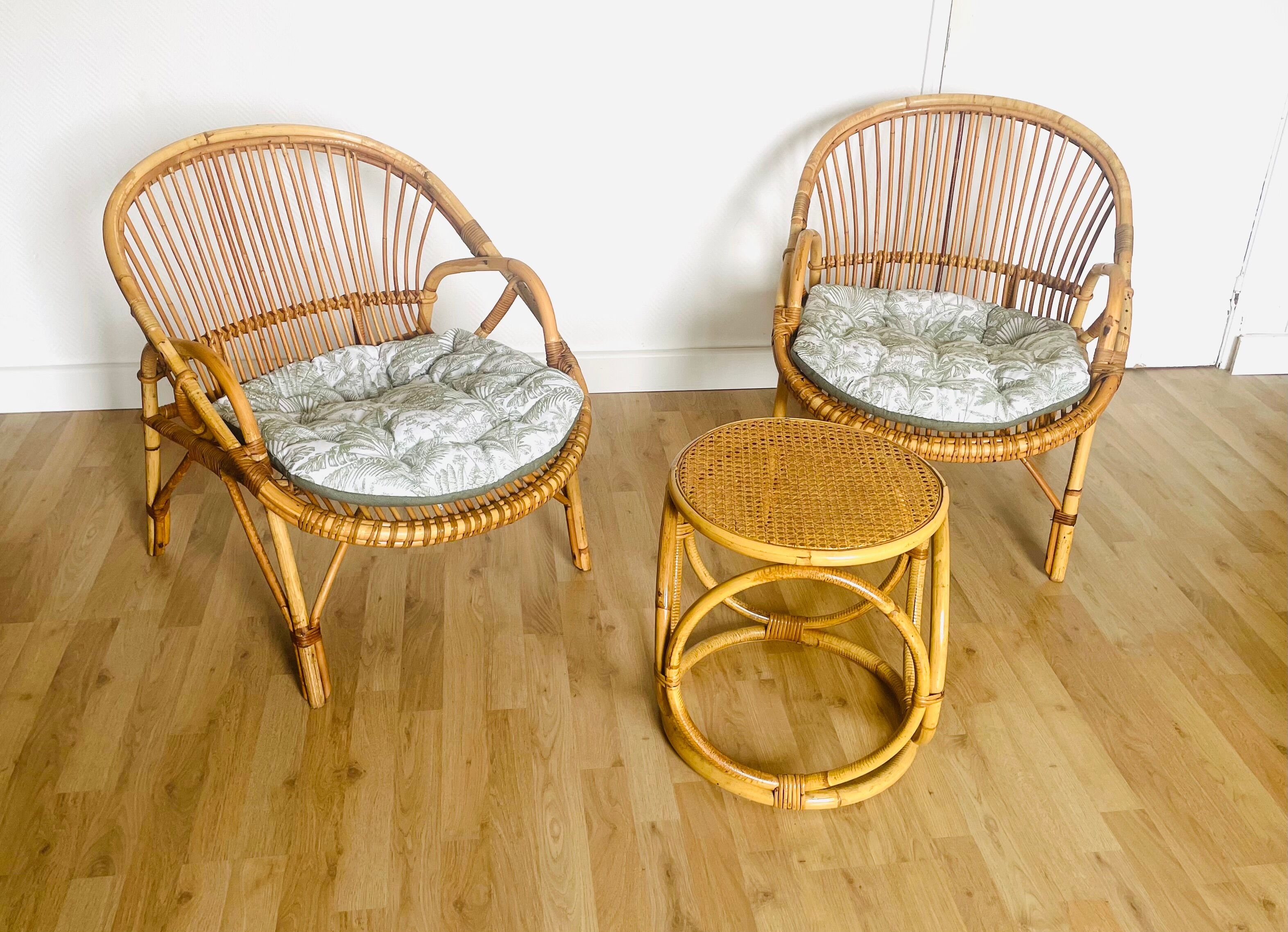 Restored garden furniture