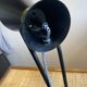 Vintage 1970s black metal cocotte lamp