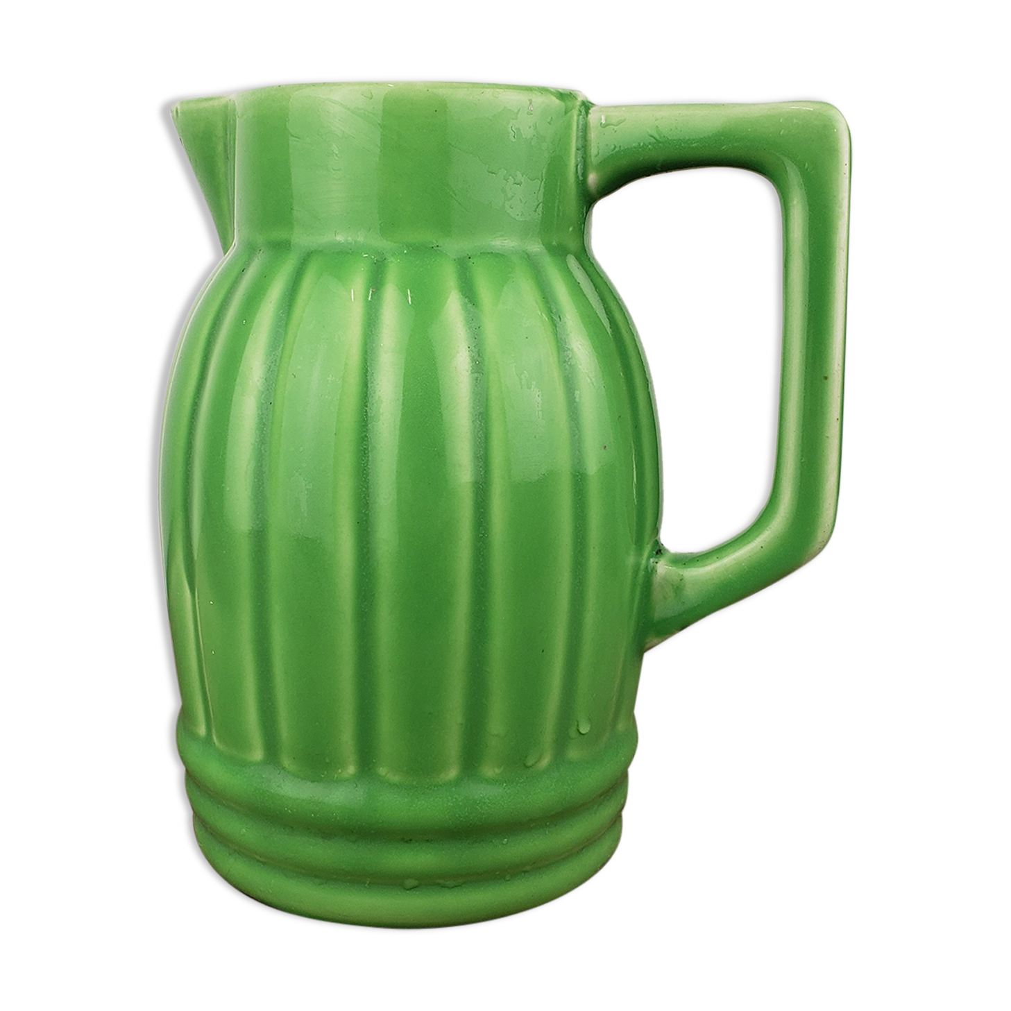 Old green pitcher