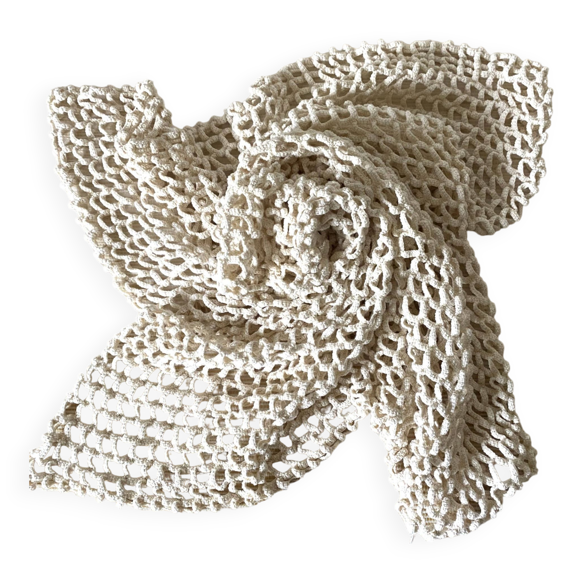 Square crochet, tablecloth, plaid 70 X86