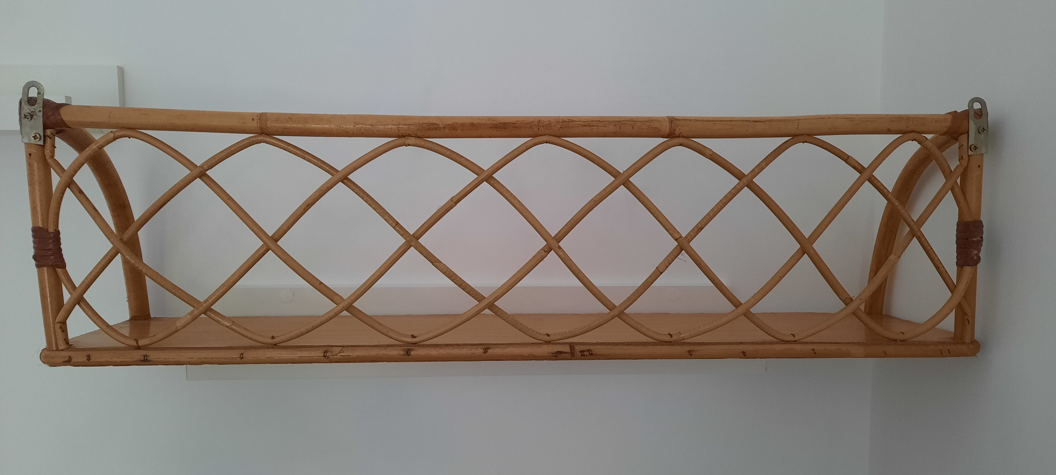 Vintage rattan floor