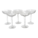 Set of 5 crystal champagne glasses from Saint-Louis | Gavarni model
