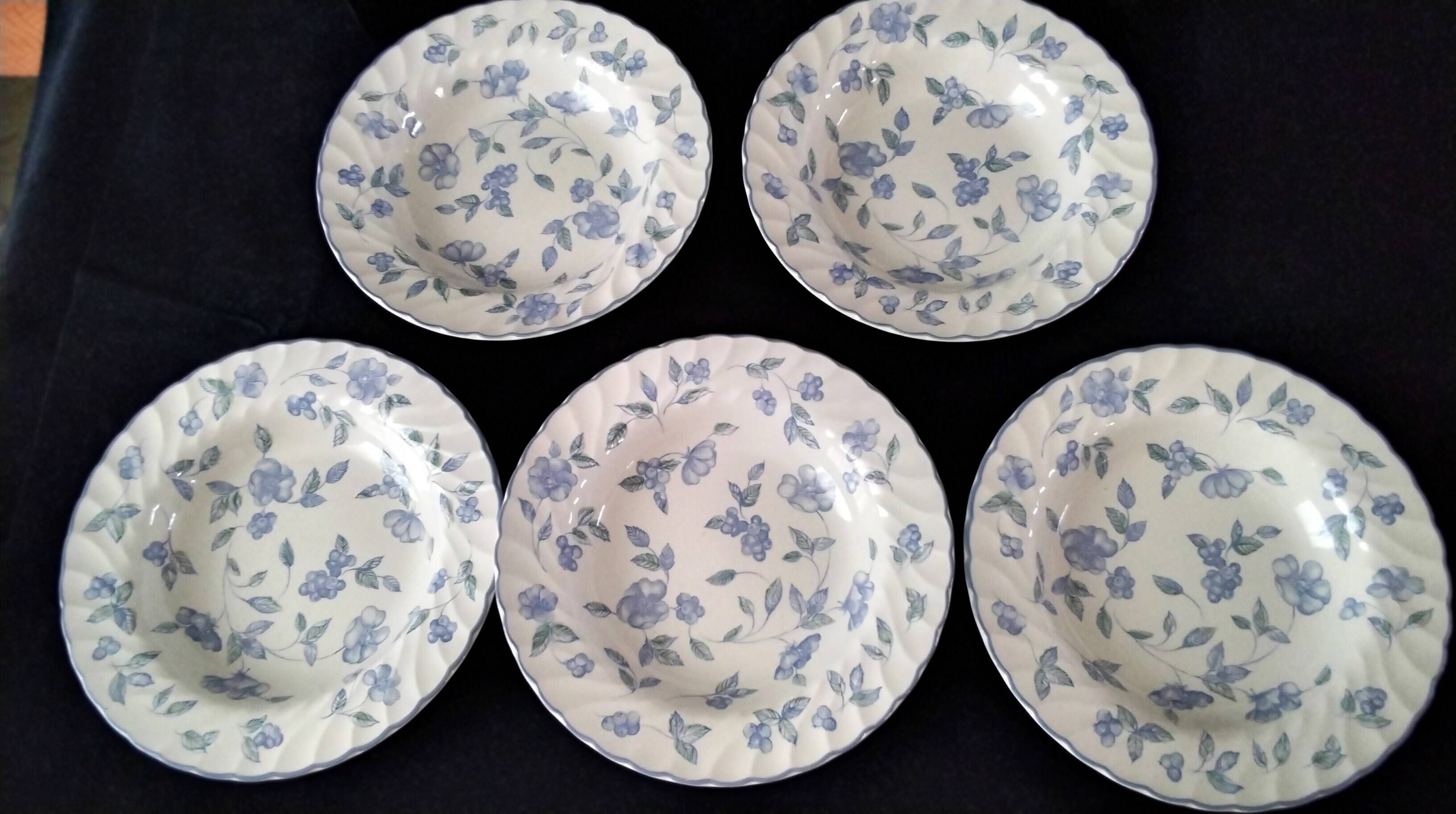 5 deep plates English porcelain Barratts