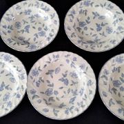 5 Assiettes creuses Porcelaine Anglaise Barratts