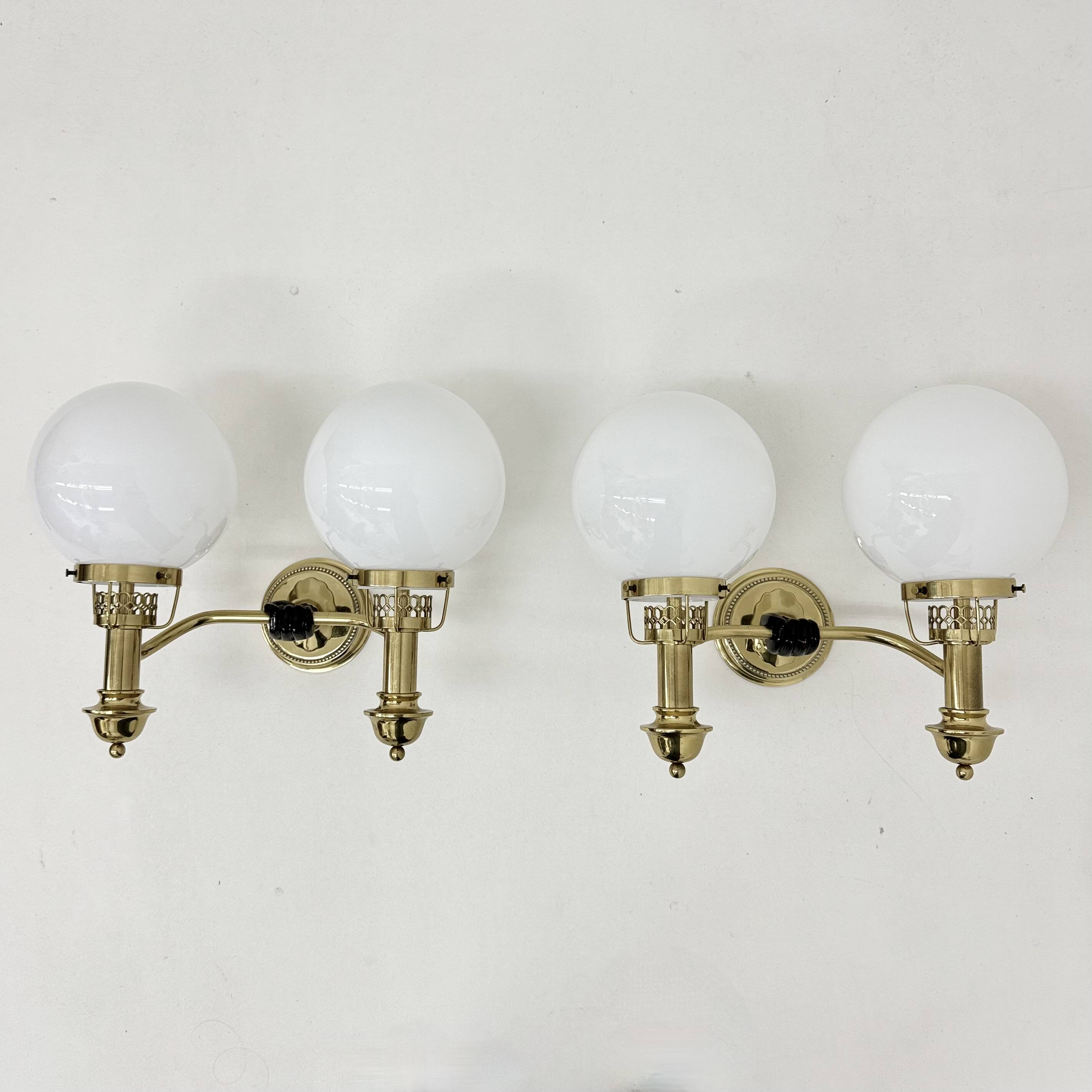 Brass Sconces by Vereinigte Werkstätten München 1970s