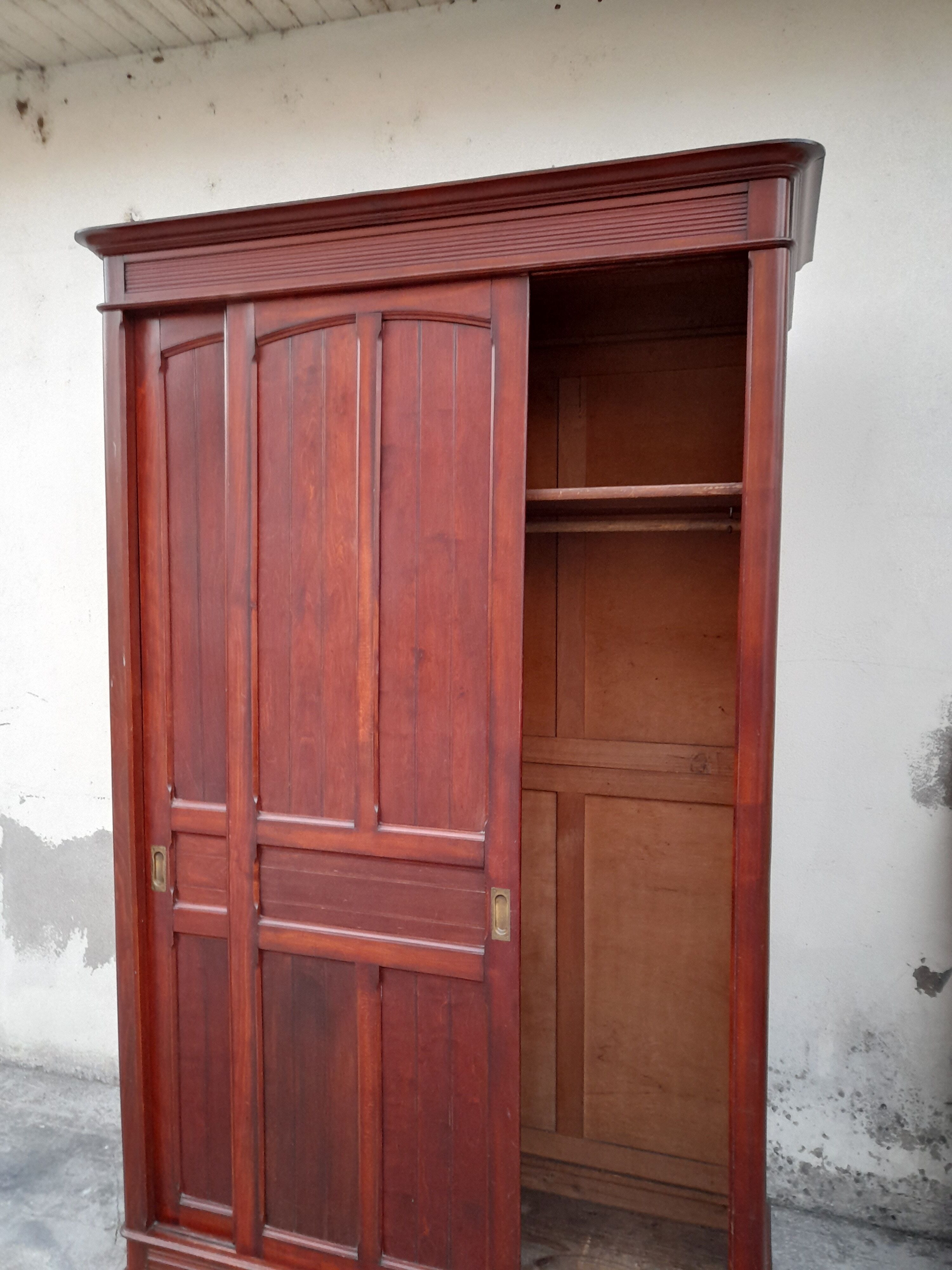 Old Penderie wardrobe in Beech 1900