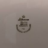 Porcelain deep plates with floral decoration
