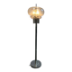 Vintage floor lamp: chrome & glass 'leclaire & schaefer'