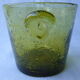 Vintage bubbled glass Biot ice bucket