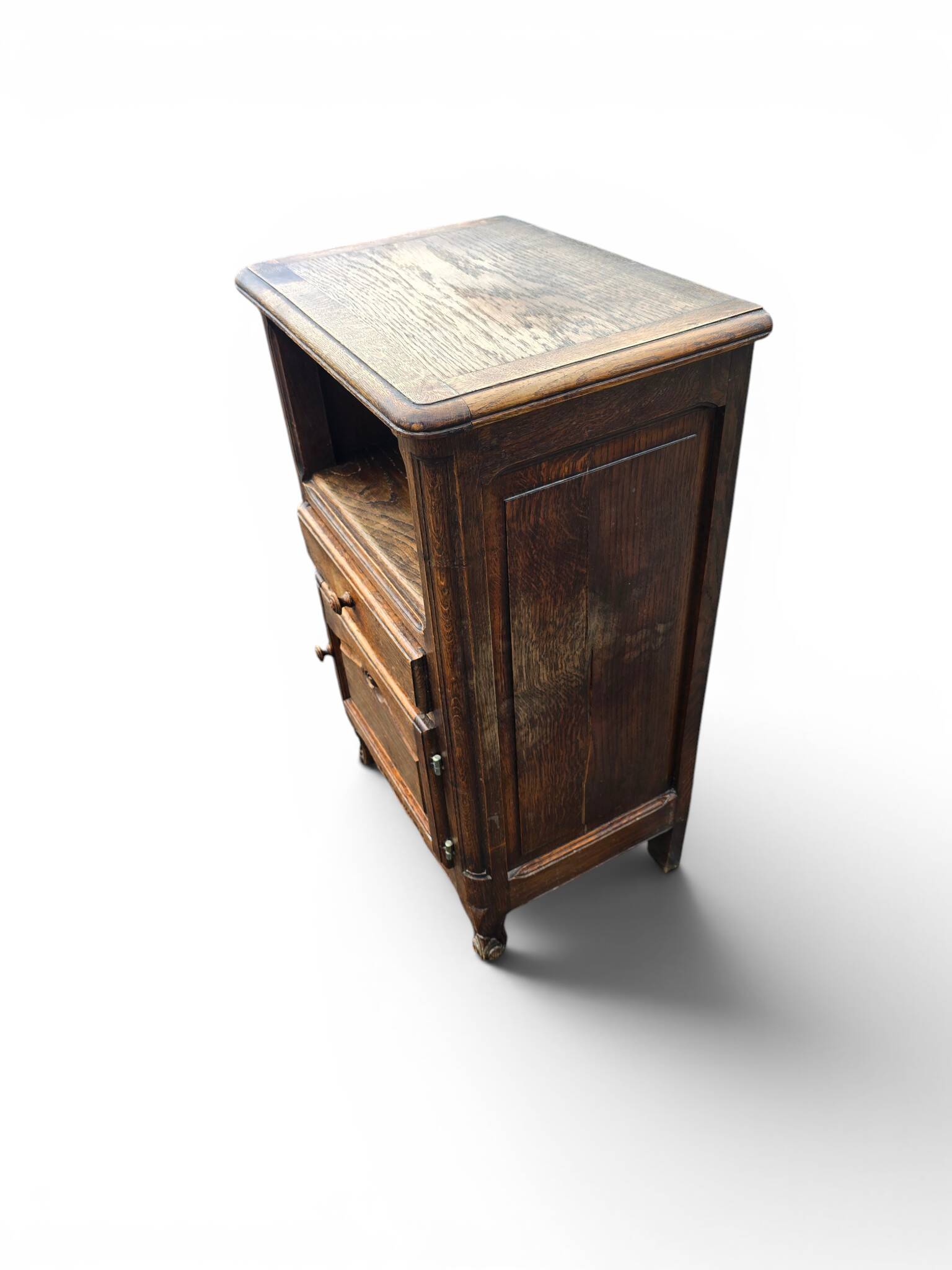 Small side table in carved oak in Louis XV style.