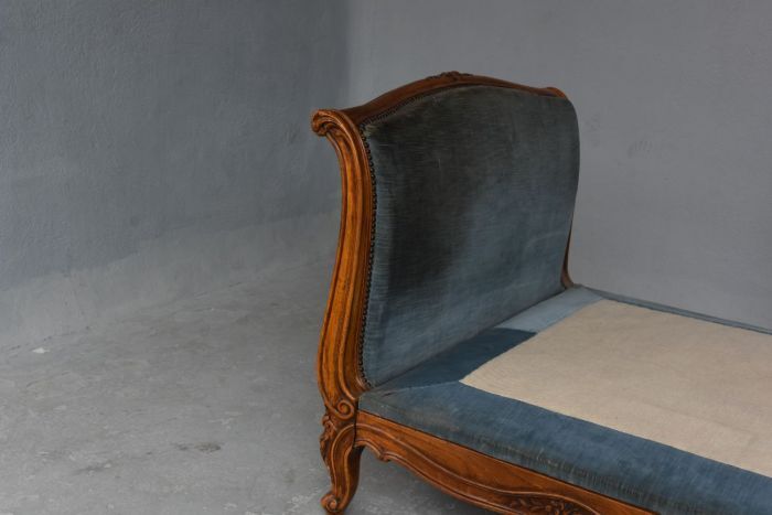 St. Louis XV-style walnut sofa late 19th century