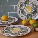 Assiettes à huîtres en faïence de Belon