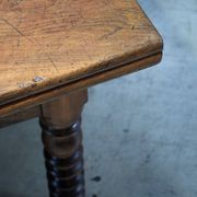 Passementier table with wooden drawers Walnut - France Lyon 1880'
