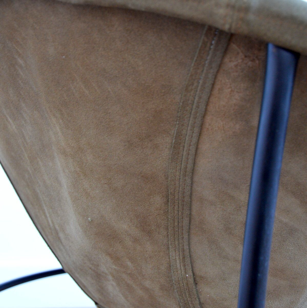 Circle chair in vintage suede 1960s