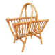 Vintage 1950s rattan magazine holder