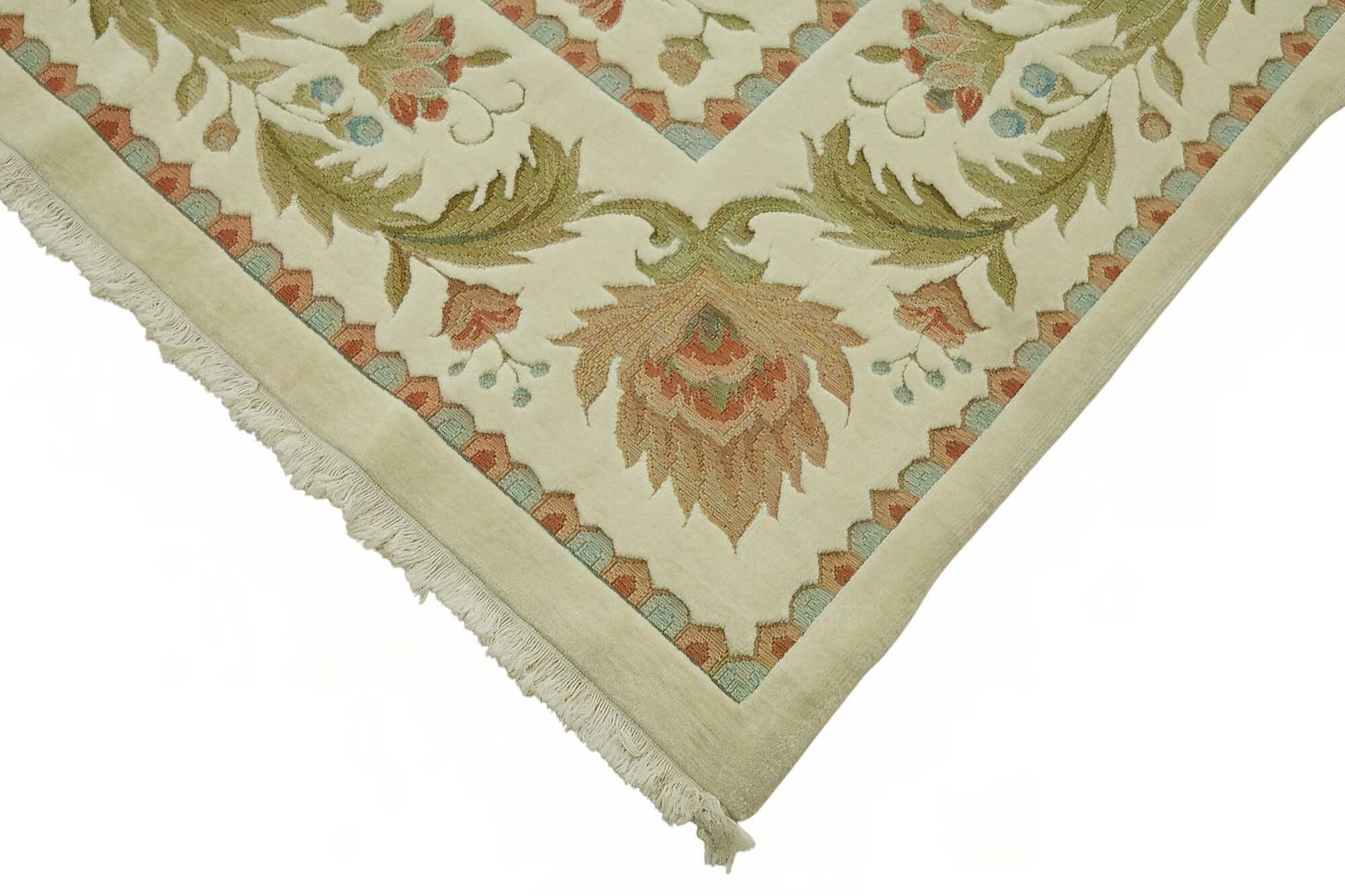 Turkish Handknotted Wool Oushak Rug 274 cm x 370 cm