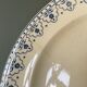 Series of 12 flat plates XIXth earthenware Terre de Fer Clairefontaine