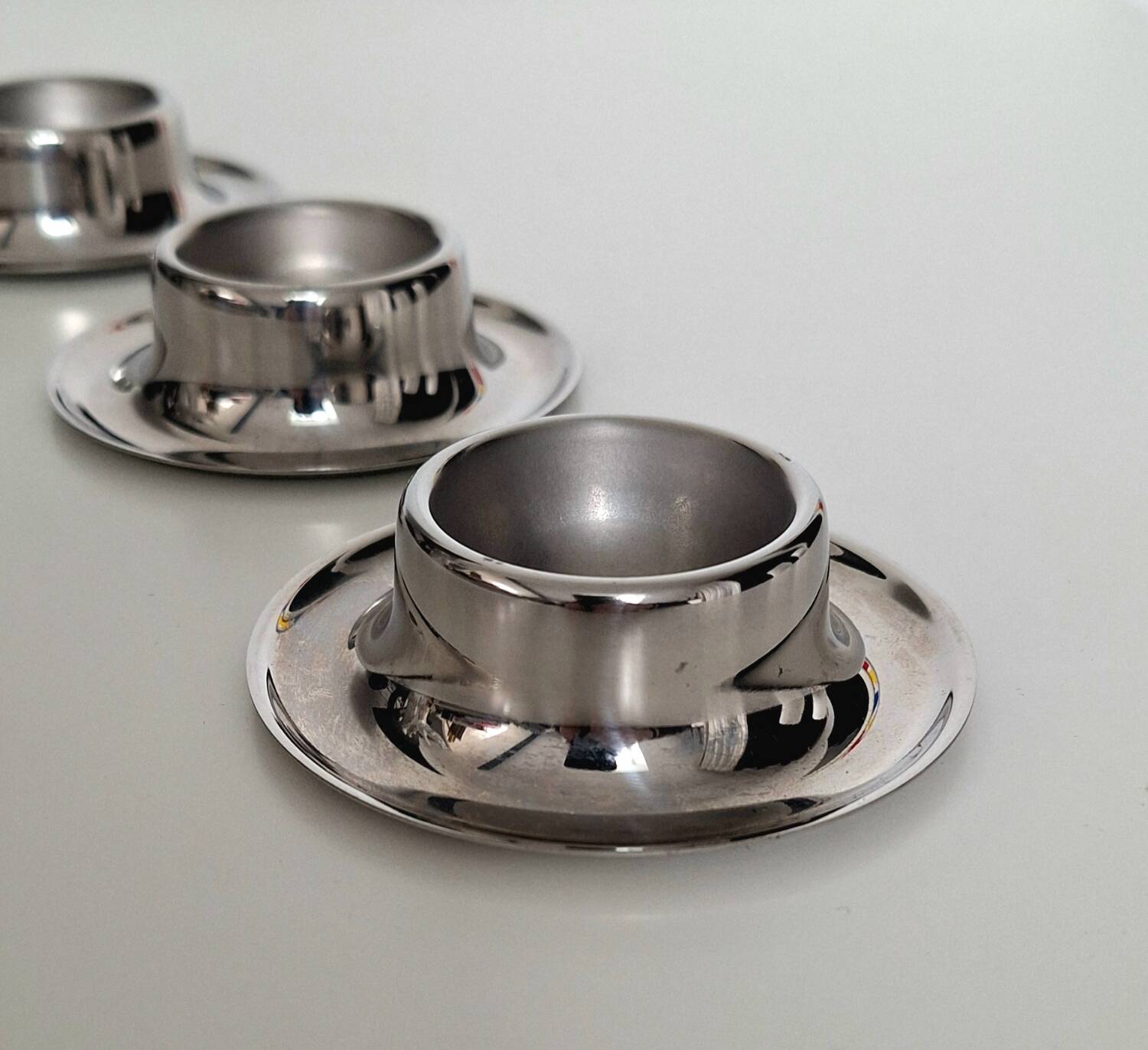 Vintage stainless steel egg cup