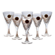 6 Arques crystal glasses Fuseau model