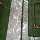 Grey marble fireplace