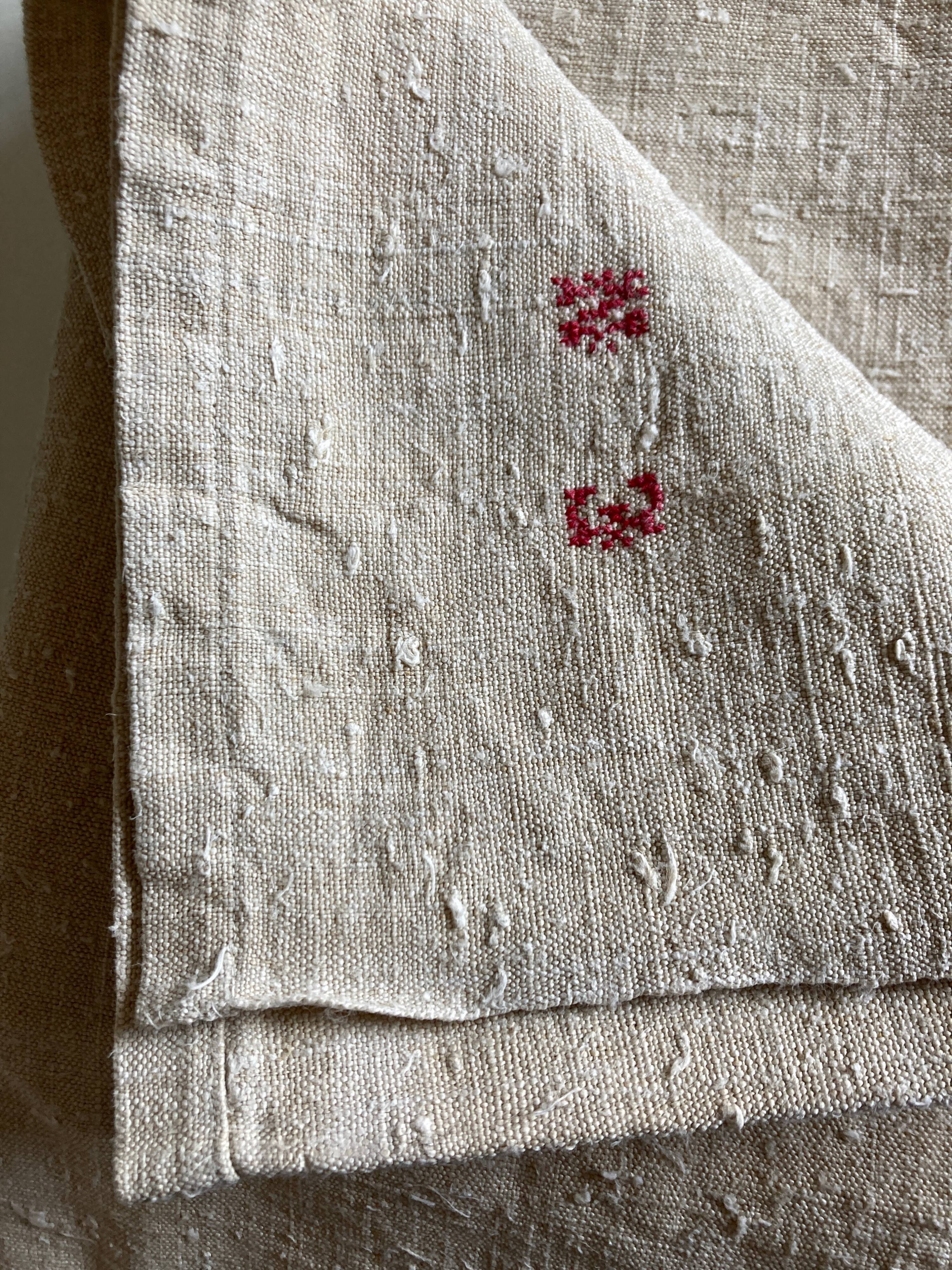 Nappe de ferme 19e en chanvre de trousseau l2,45m