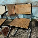 Set of 4 Cesca chairs by Marcel Breuer