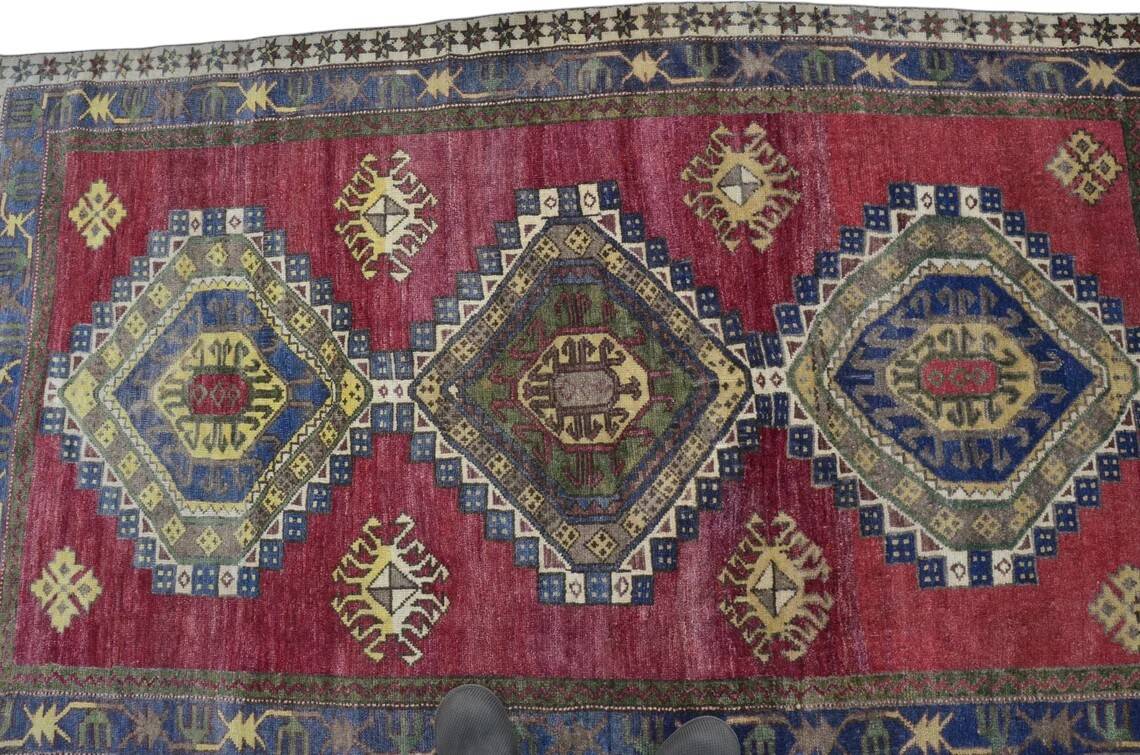 Vintage Handknotted Area Carpet