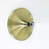Applique Space Age par Honsel Leuchten en aluminium doré, Flush Light