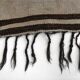 Dirty Gray & Black Hemp Kilim Rug, 161x235Cm