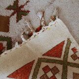 Moroccan vintage carpet Berber handmade 246cm x 355cm 1950s, 1C693