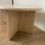 Travertine coffee table