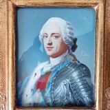 Louis XV vintage miniature portrait painting