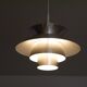 Danish pendant light in aluminum, 1970