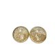 Paire d'appliques murales vintage en verre et chrome – 35 cm (H) x 15 cm (P)