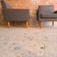 Paire de fauteuils club 70"
