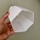Vintage tulip pendant light in white opaline